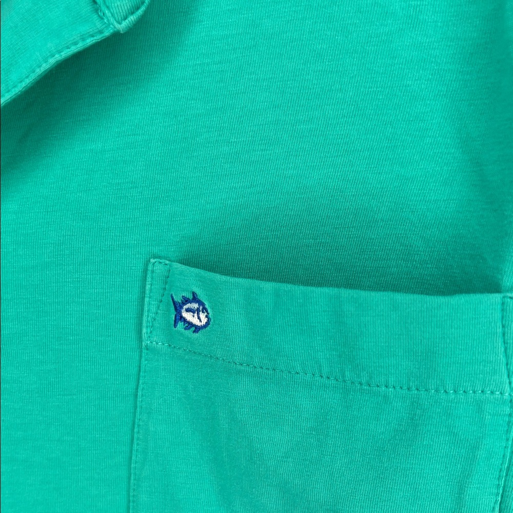 Southern Tide Teal Polo Shirt - Picture 4 of 6